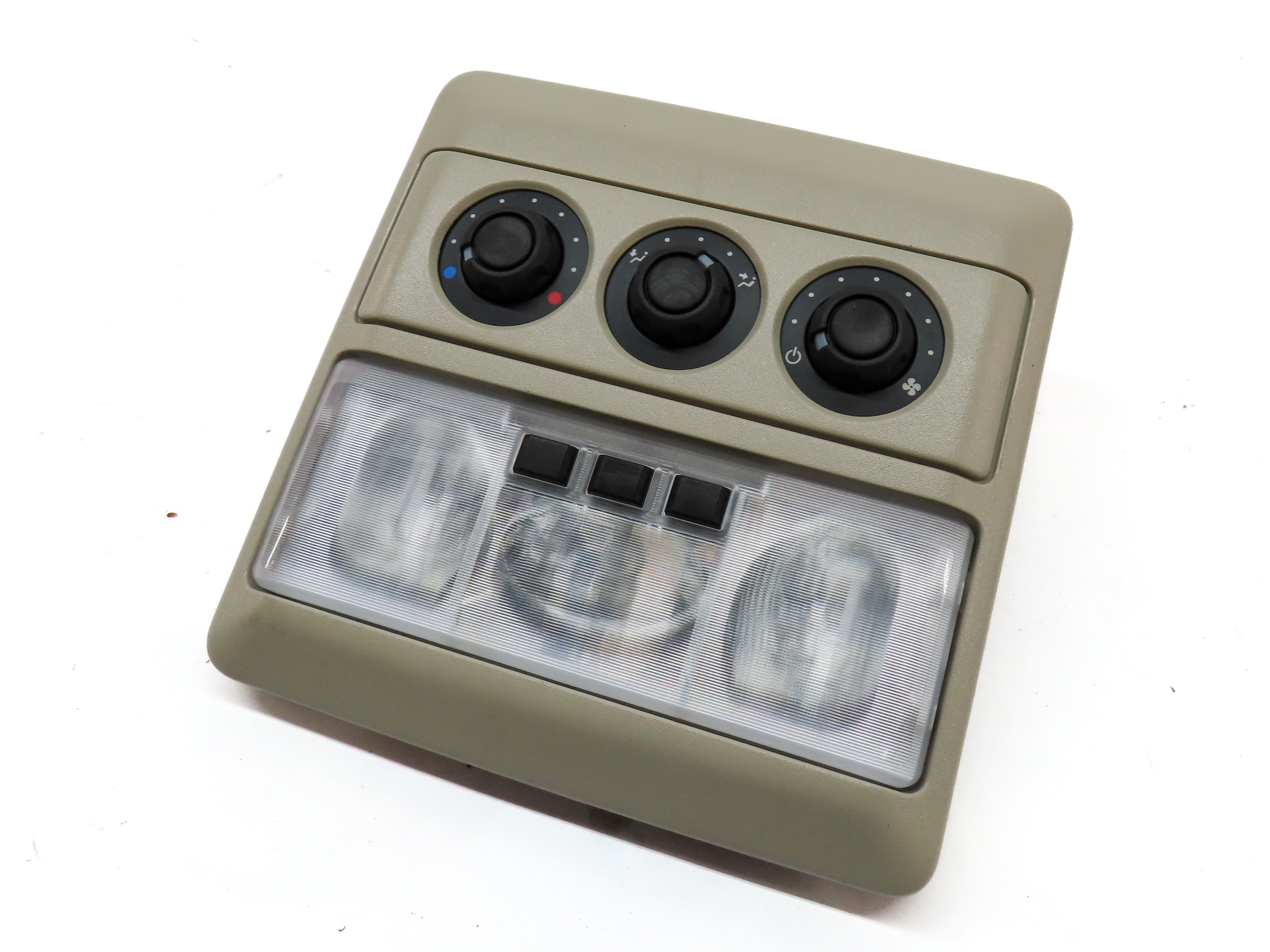 05-16 LAND ROVER LR3 LR4 REAR DOME LIGHT w/ HEATER TEMPERATURE CONTROL (TAN) — exact item pictured
